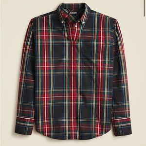 J. Crew Embellished Garçon shirt in Stewart tartan NWT